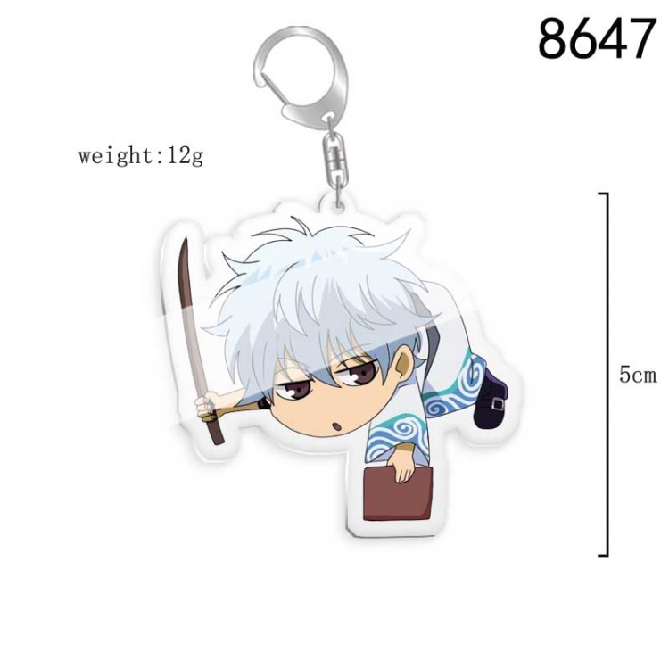 Gintama Anime acrylic Key Chain  price for 5 pcs 8647