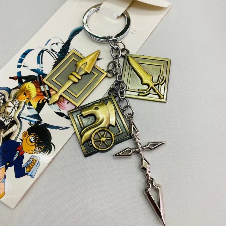 Fate stay night Animation surrounding skewers metal keychain pendant Style B