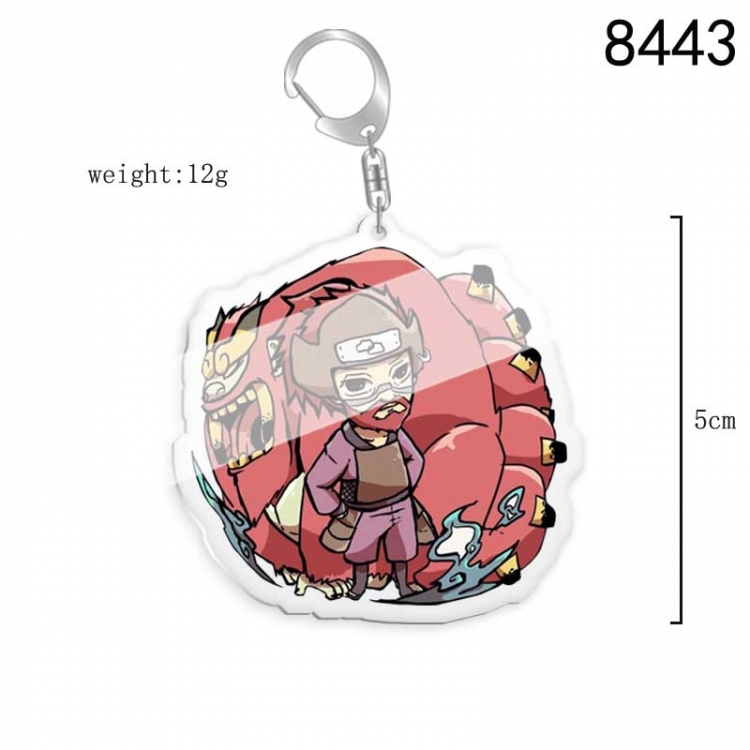 Naruto Anime acrylic Key Chain  price for 5 pcs 8443