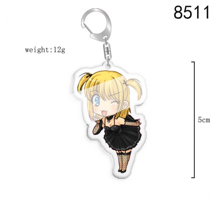 Death note  Anime acrylic Key Chain price for 5 pcs  8511