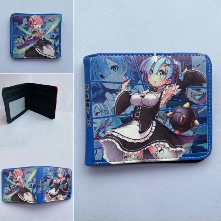 Re:Zero kara Hajimeru Isekai Seikatsu Full color  Two fold short card case wallet 11X9.5CM 60G