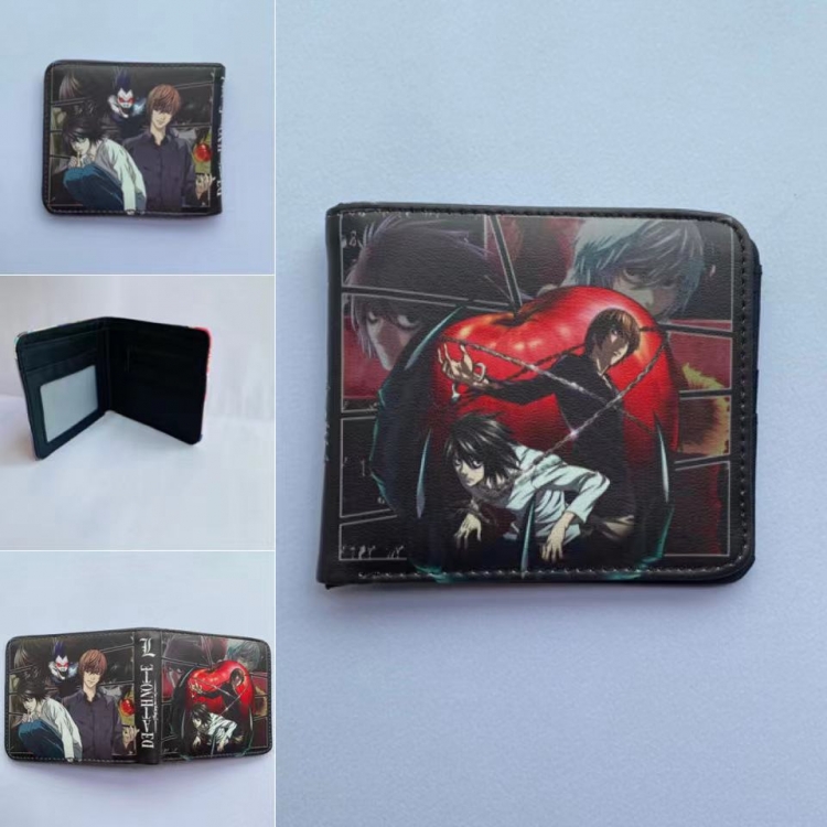 Death note Full color  Two fold short card case wallet 11X9.5CM 60G
