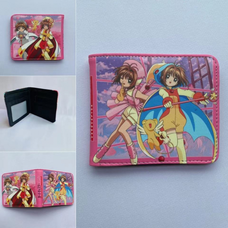 sailormoon Full color  Two fold short card case wallet 11X9.5CM 60G