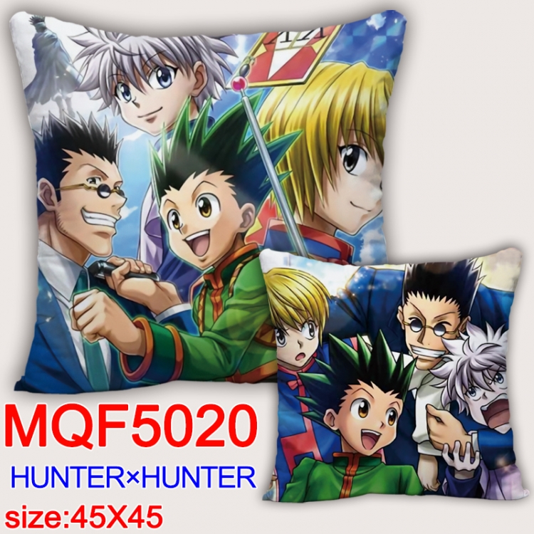 HunterXHunter Square double-sided full-color pillow cushion 45X45CM NO FILLING MQF 5020