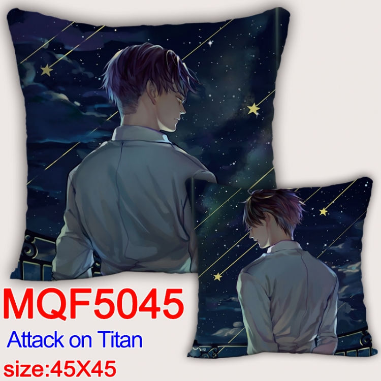 Shingeki no Kyojin Square double-sided full-color pillow cushion 45X45CM NO FILLING  MQF 5045