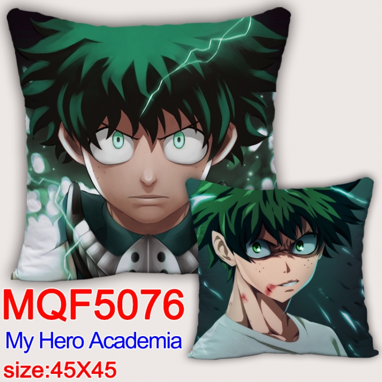 My Hero Academia Square double-sided full-color pillow cushion 45X45CM NO FILLING  MQF 5076