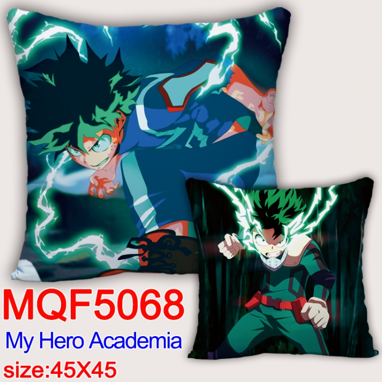 My Hero Academia Square double-sided full-color pillow cushion 45X45CM NO FILLING  MQF 5076
