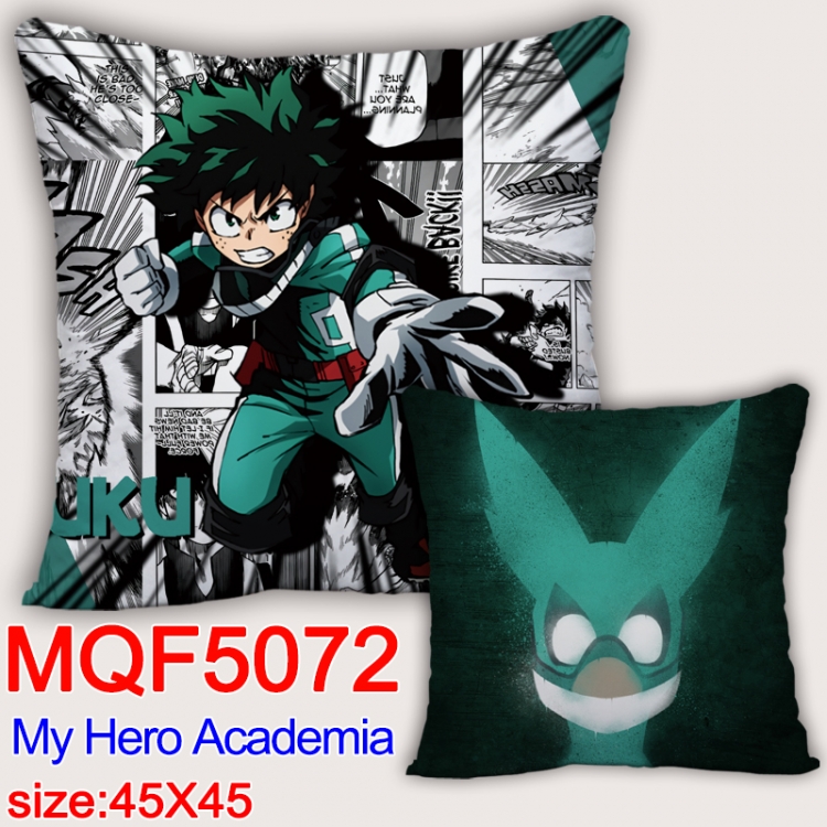 My Hero Academia Square double-sided full-color pillow cushion 45X45CM NO FILLING MQF 5072