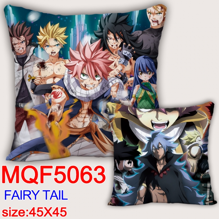 Fairy tail Square double-sided full-color pillow cushion 45X45CM NO FILLING  MQF 5063