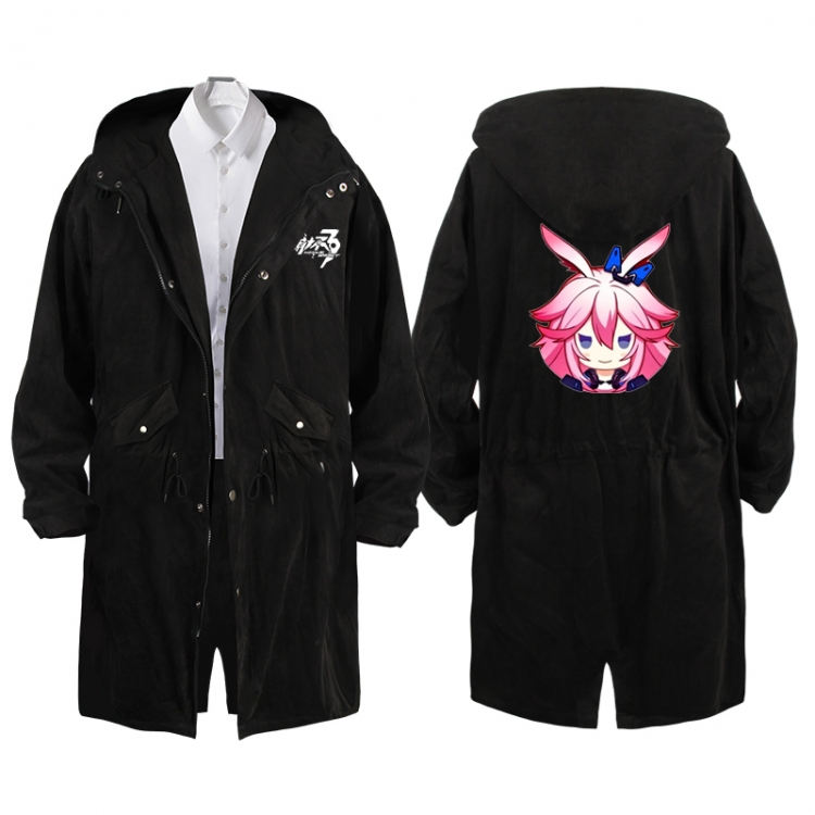 Collapse 3  Anime Peripheral Hooded Long Windbreaker Jacket from S to 3XL