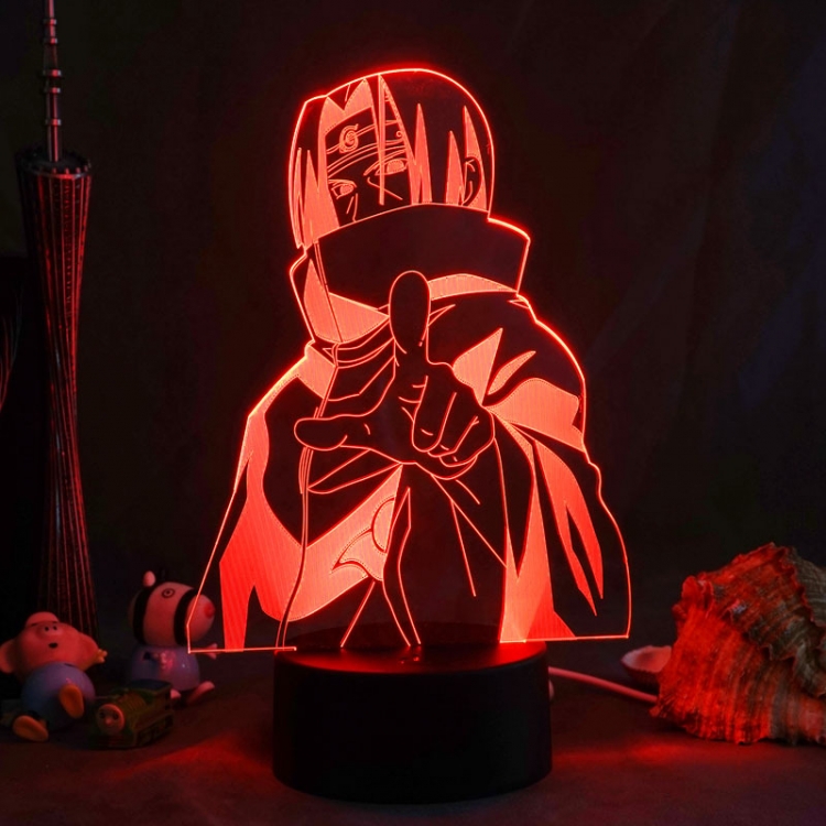 Naruto 3D night light USB touch switch colorful acrylic table lamp 