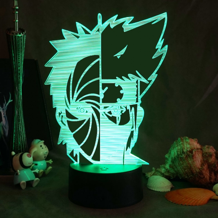 Naruto 3D night light USB touch switch colorful acrylic table lamp 