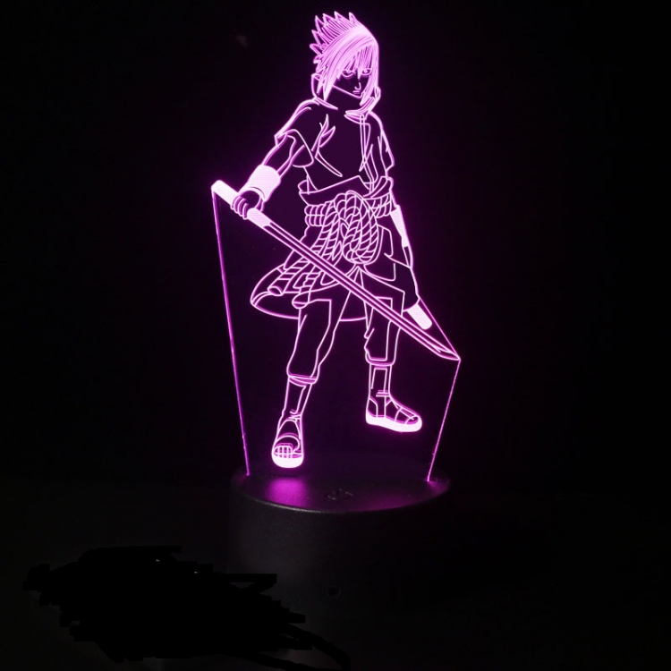 Naruto 3D night light USB touch switch colorful acrylic table lamp 
