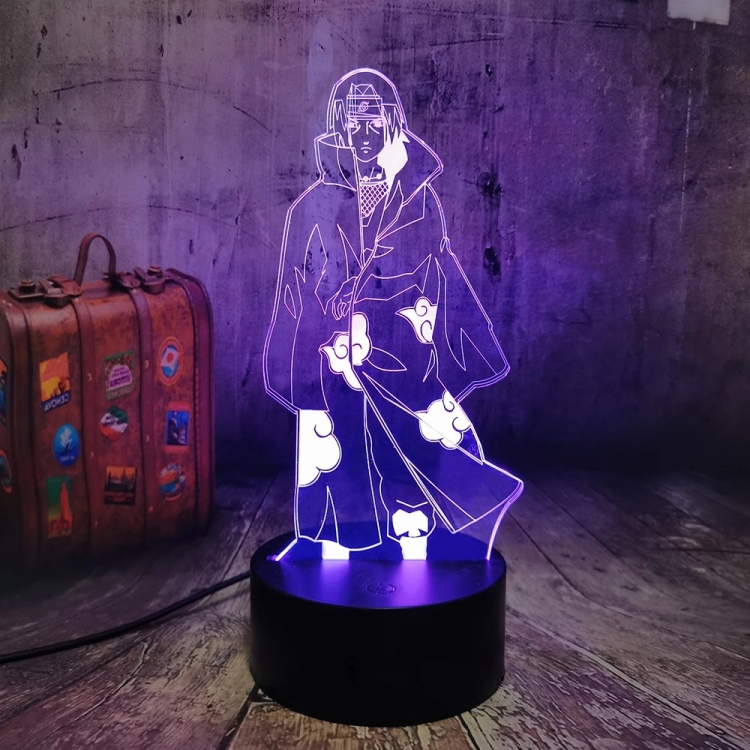 Naruto 3D night light USB touch switch colorful acrylic table lamp 