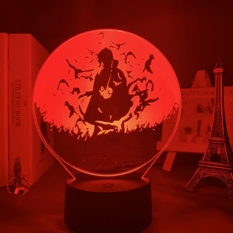 Naruto 3D night light USB touch switch colorful acrylic table lamp 