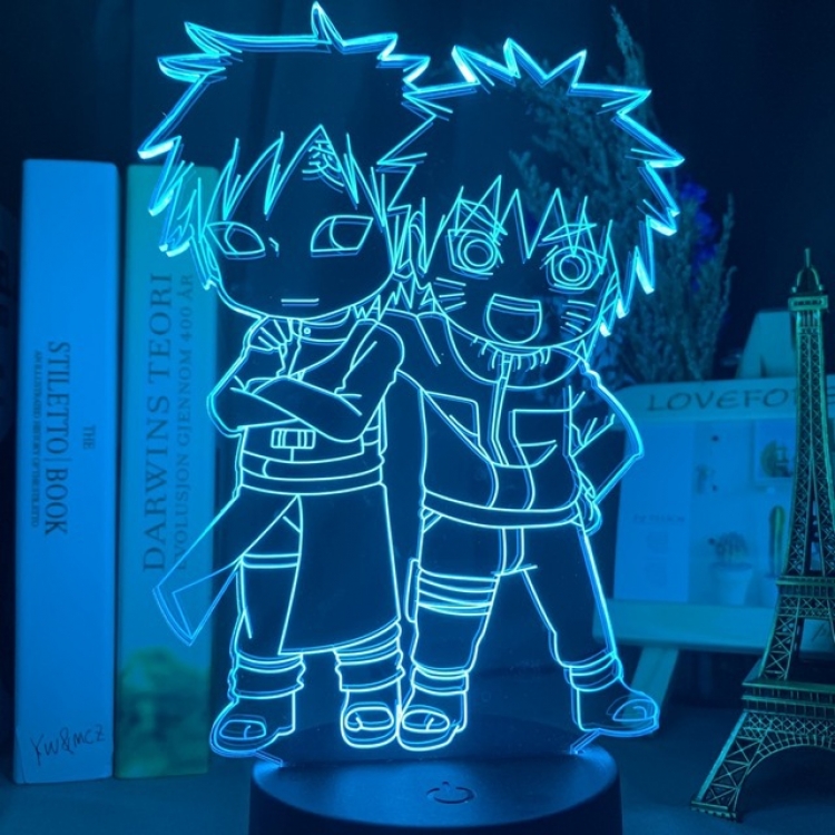 Naruto 3D night light USB touch switch colorful acrylic table lamp 