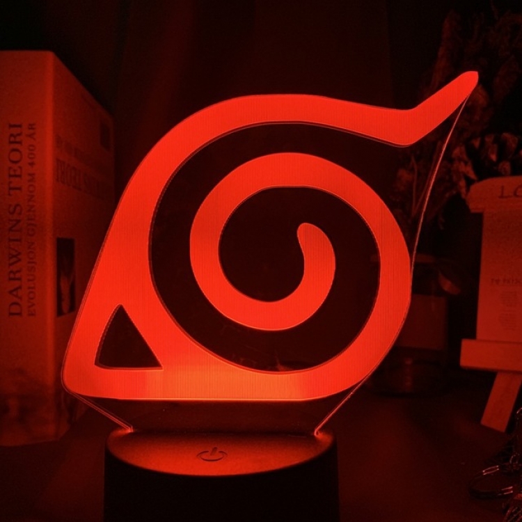 Naruto 3D night light USB touch switch colorful acrylic table lamp 