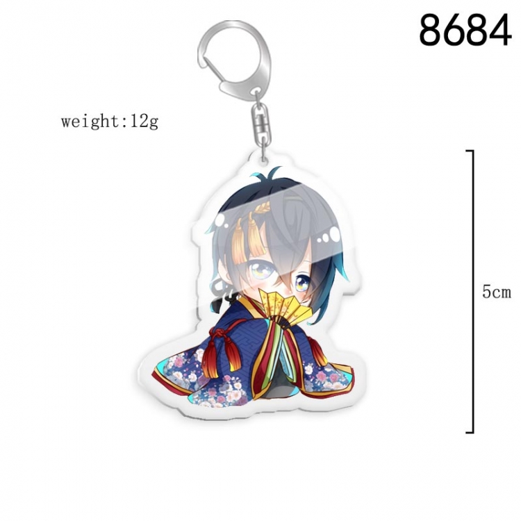 Touken Ranbu Anime acrylic Key Chain  price for 5 pcs 8684