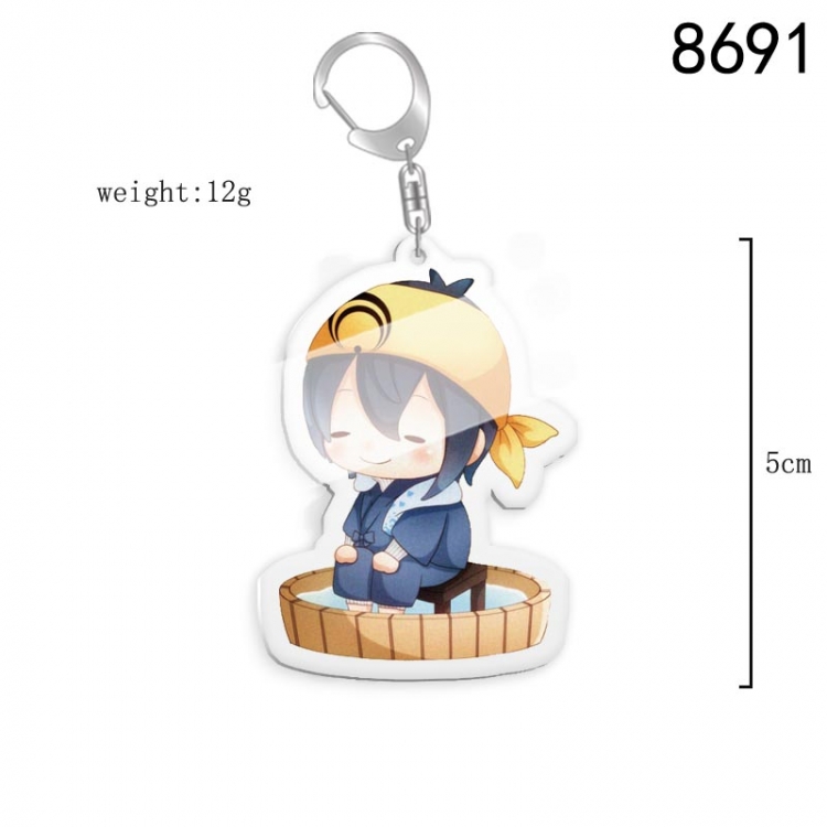 Touken Ranbu Anime acrylic Key Chain  price for 5 pcs 8691