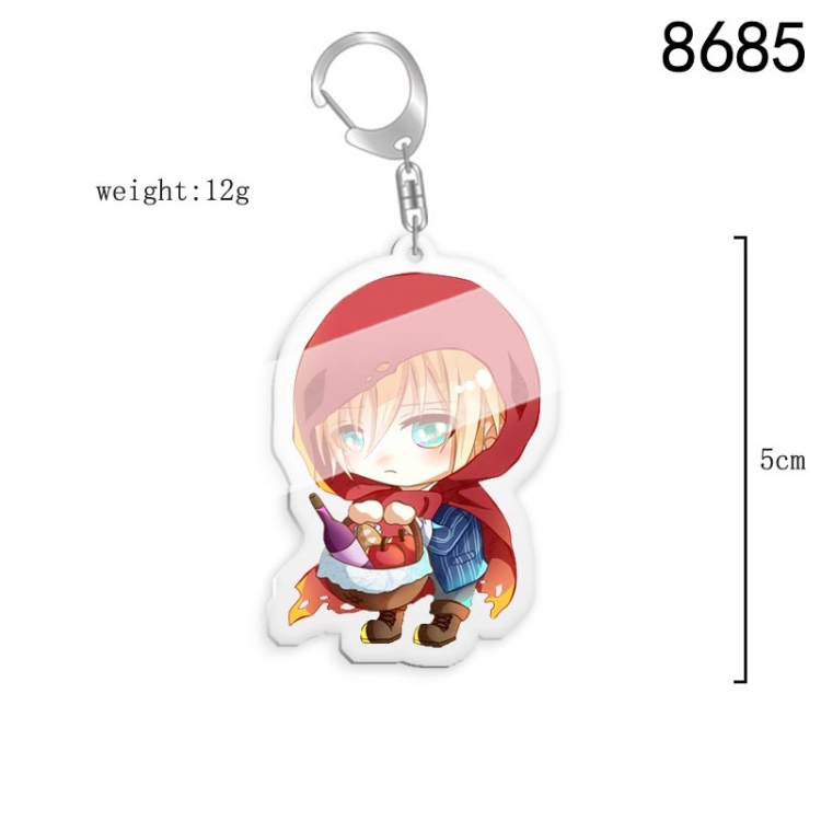 Touken Ranbu Anime acrylic Key Chain  price for 5 pcs  8685