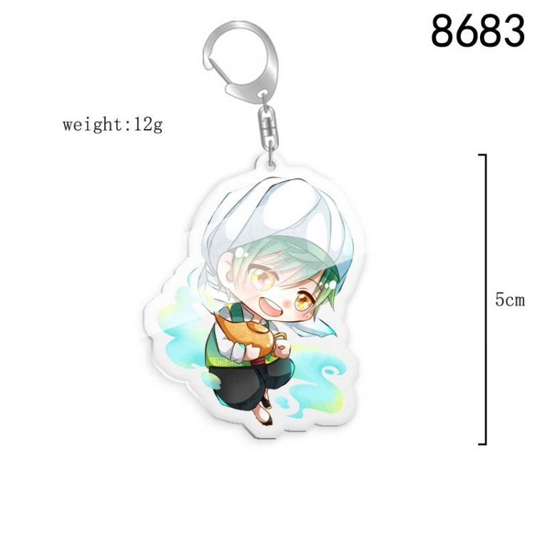 Touken Ranbu Anime acrylic Key Chain  price for 5 pcs 8683