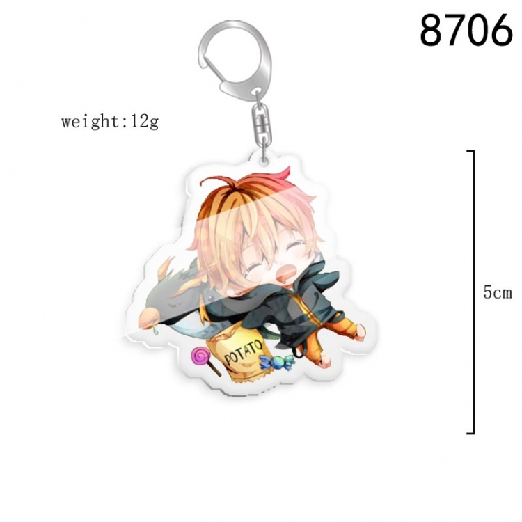 Free! Anime acrylic Key Chain  price for 5 pcs  8706