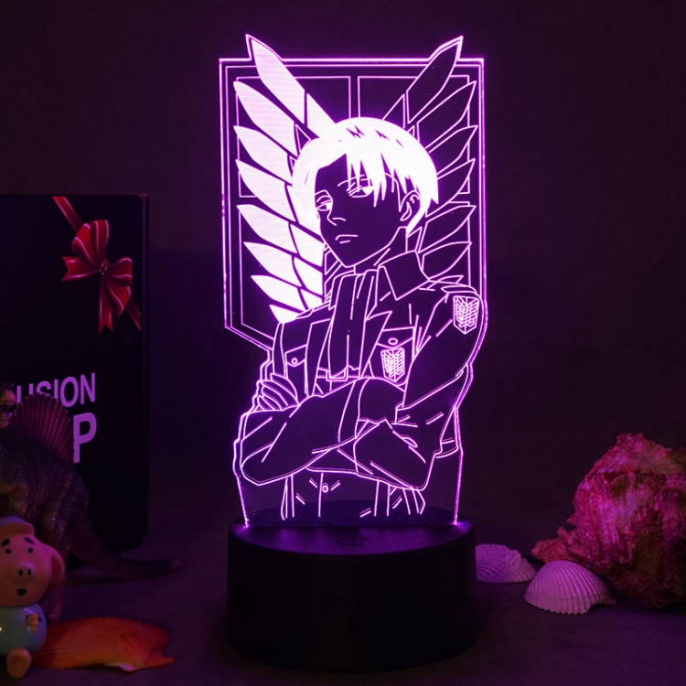 Shingeki no Kyojin  3D night light USB touch switch colorful acrylic table lamp  420-16