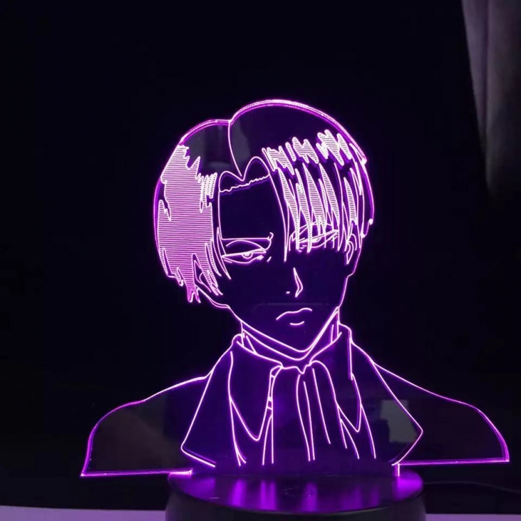 Shingeki no Kyojin  3D night light USB touch switch colorful acrylic table lamp  1033