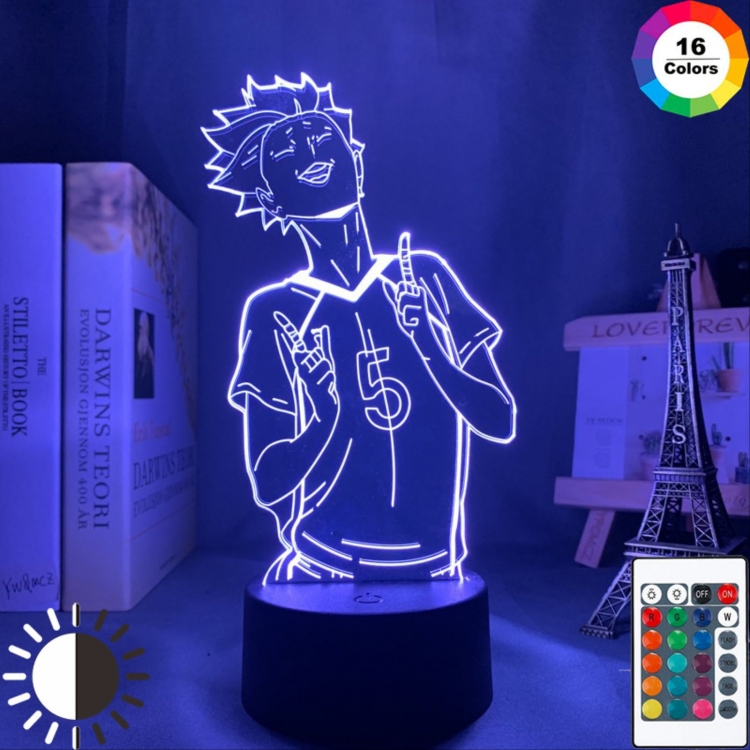 Haikyuu!! 3D night light USB touch switch colorful acrylic table lamp  239