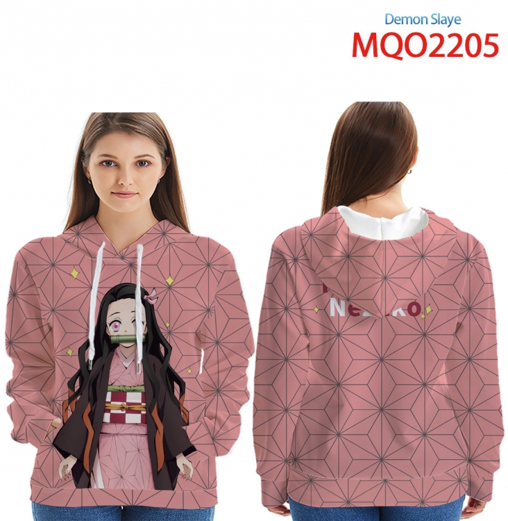   Demon Slayer Kimets Full Color Patch pocket Sweatshirt Hoodie  from XXS to 4XL MQO-2205