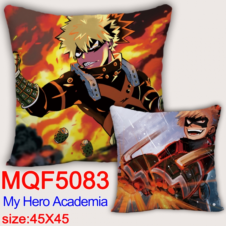 Hero Academia Square double-sided full-color pillow cushion 45X45CM NO FILLING  MQF 5083