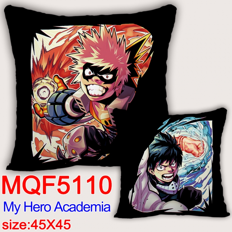 Hero Academia Square double-sided full-color pillow cushion 45X45CM NO FILLING  MQF 5110