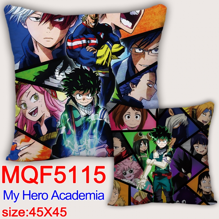 Hero Academia Square double-sided full-color pillow cushion 45X45CM NO FILLING  MQF 5115
