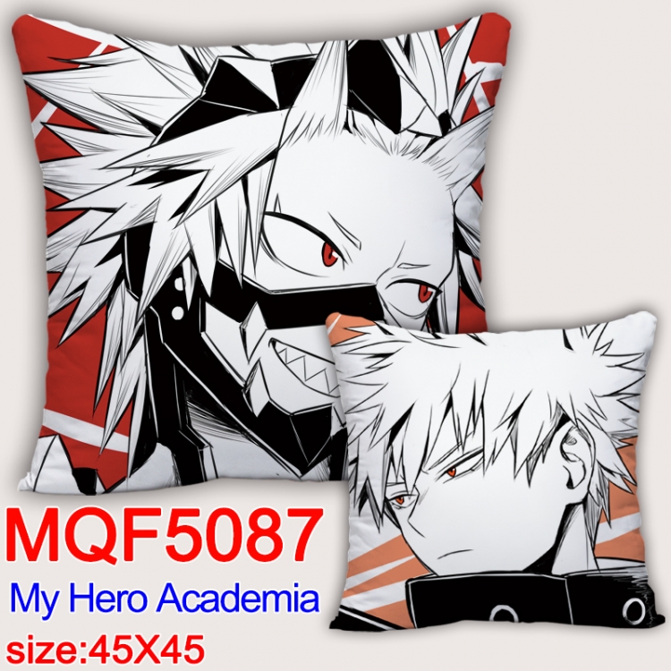 Hero Academia Square double-sided full-color pillow cushion 45X45CM NO FILLING   MQF 5087