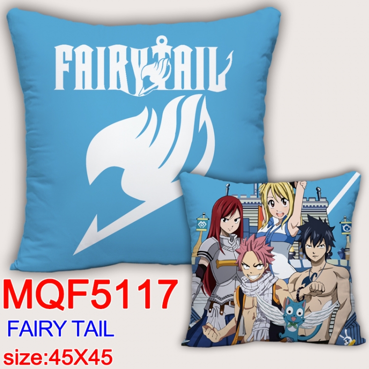 Fairy tail Square double-sided full-color pillow cushion 45X45CM NO FILLING  MQF 5117