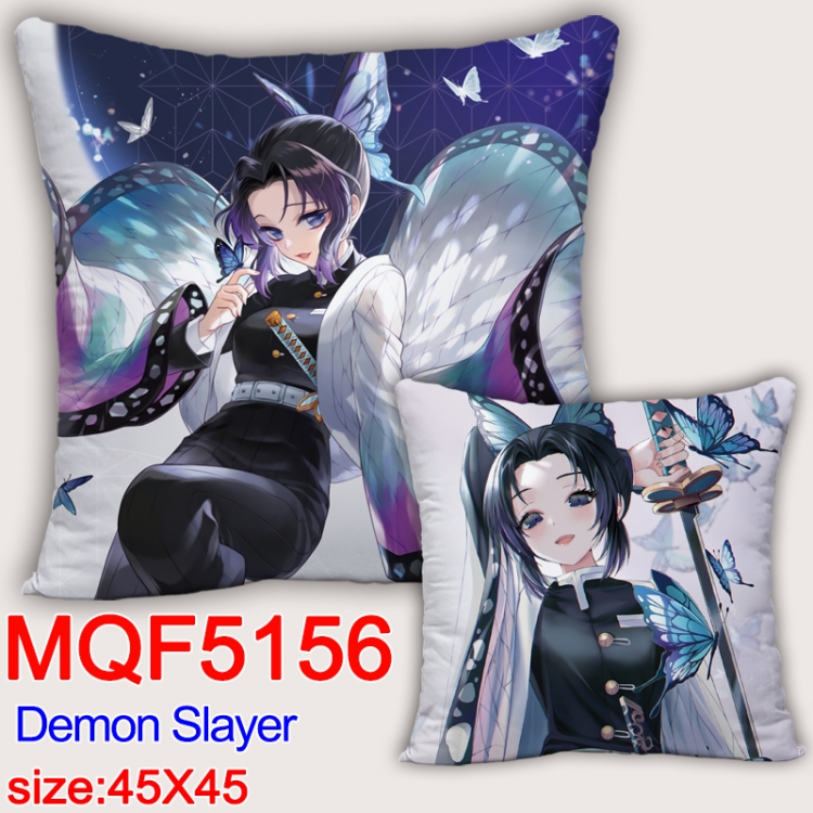 Demon Slayer Kimets Square double-sided full-color pillow cushion 45X45CM NO FILLING MQF 5156