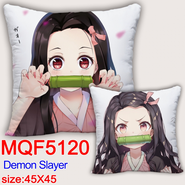 Demon Slayer Kimets Square double-sided full-color pillow cushion 45X45CM NO FILLING MQF 5120