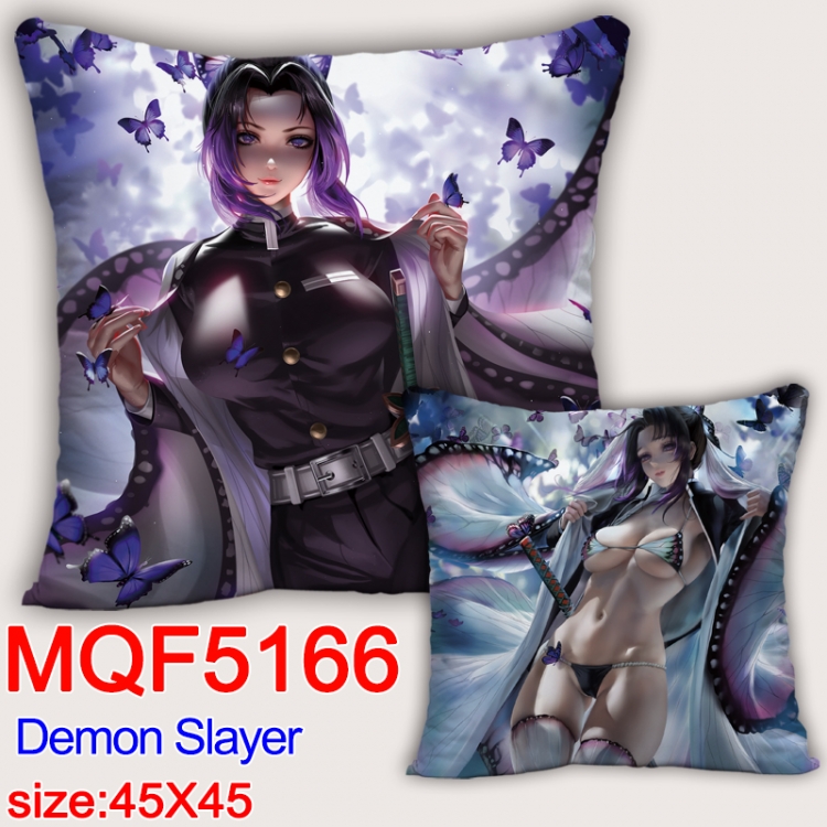 Demon Slayer Kimets Square double-sided full-color pillow cushion 45X45CM NO FILLING  MQF 5166
