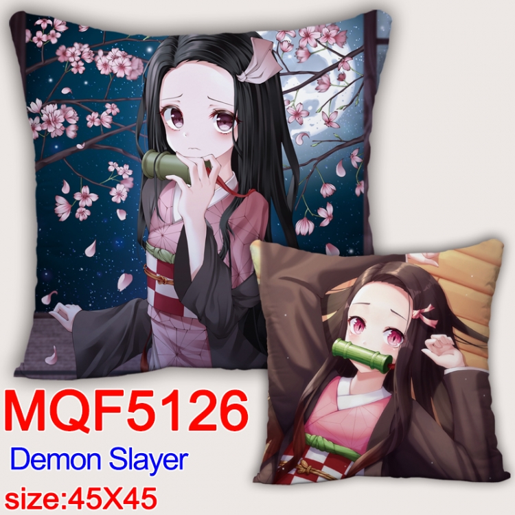 Demon Slayer Kimets Square double-sided full-color pillow cushion 45X45CM NO FILLING MQF 5126