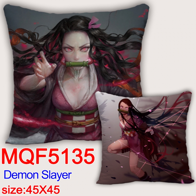Demon Slayer Kimets Square double-sided full-color pillow cushion 45X45CM NO FILLING MQF 5135