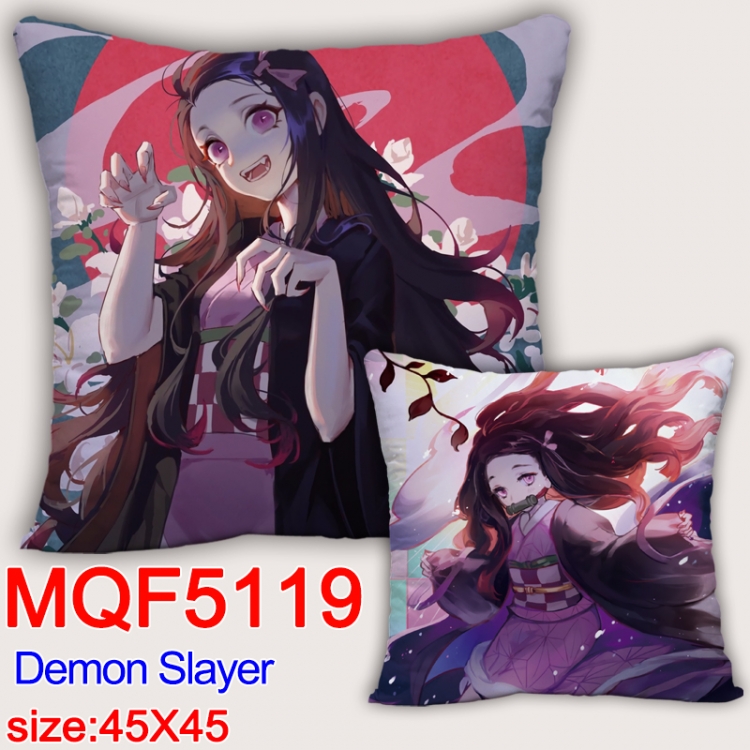 Demon Slayer Kimets Square double-sided full-color pillow cushion 45X45CM NO FILLING MQF 5119