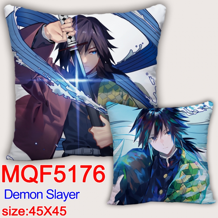 Demon Slayer Kimets Square double-sided full-color pillow cushion 45X45CM NO FILLING MQF 5176