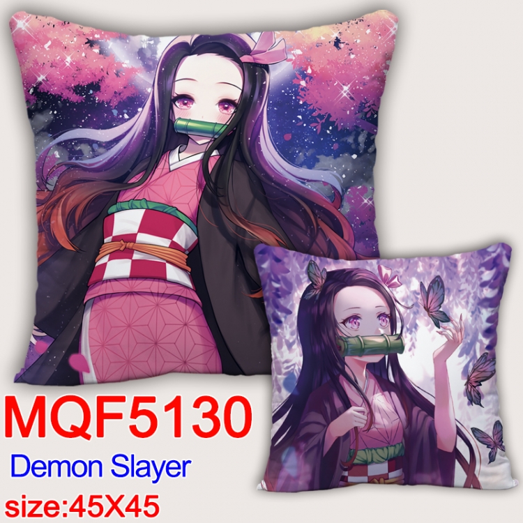 Demon Slayer Kimets Square double-sided full-color pillow cushion 45X45CM NO FILLING MQF 5130