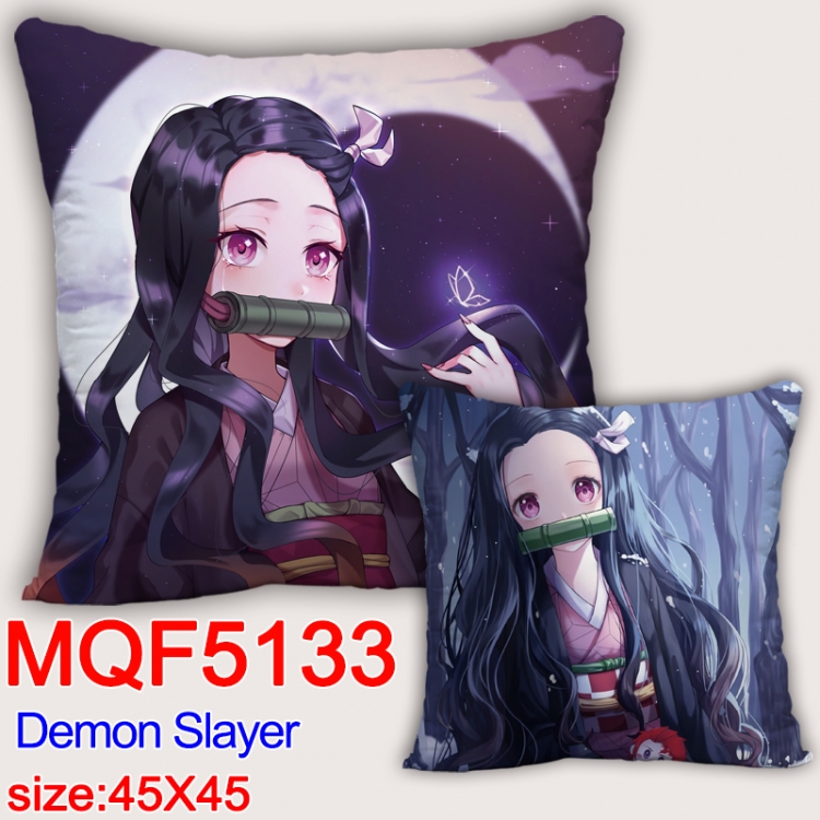 Demon Slayer Kimets Square double-sided full-color pillow cushion 45X45CM NO FILLING MQF 5133