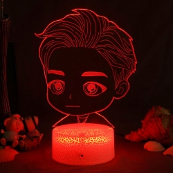 BTS 3D night light USB touch s...