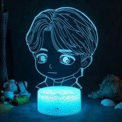 BTS 3D night light USB touch s...