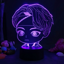 BTS 3D night light USB touch s...