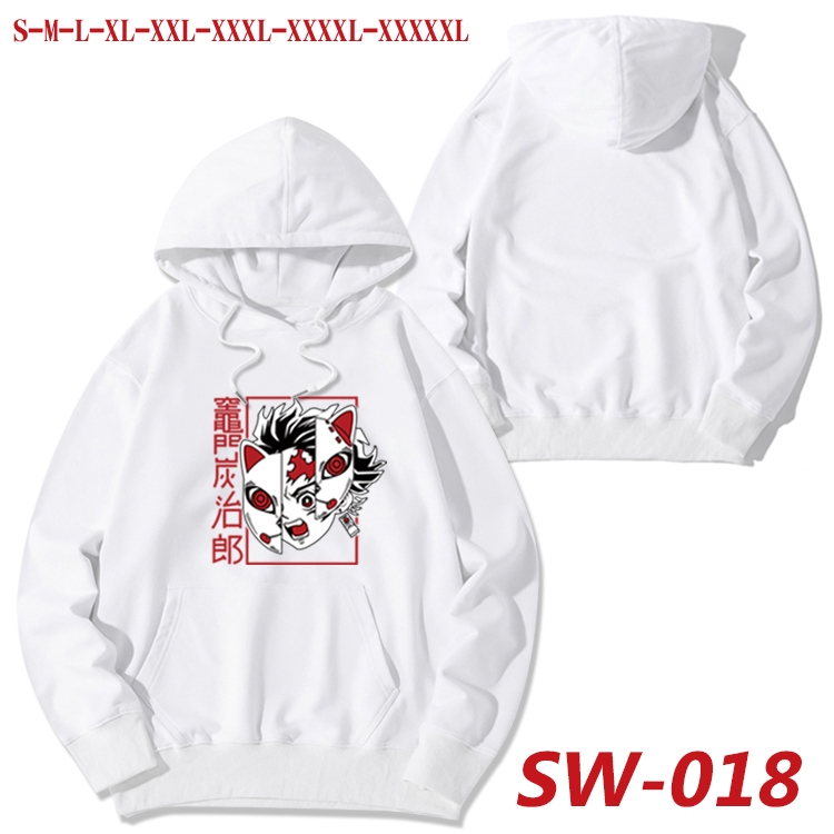 Demon Slayer Kimets Autumn cotton hooded sweatshirt thin pullover sweater from S to 5XL SW-018
