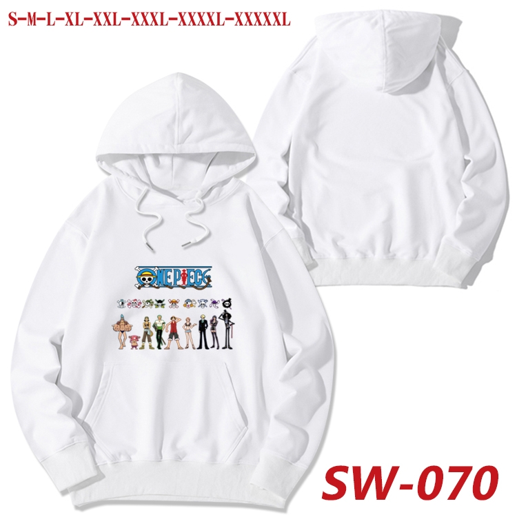 One Piece Autumn cotton hooded sweatshirt thin pullover sweater from S to 5XL SW-070