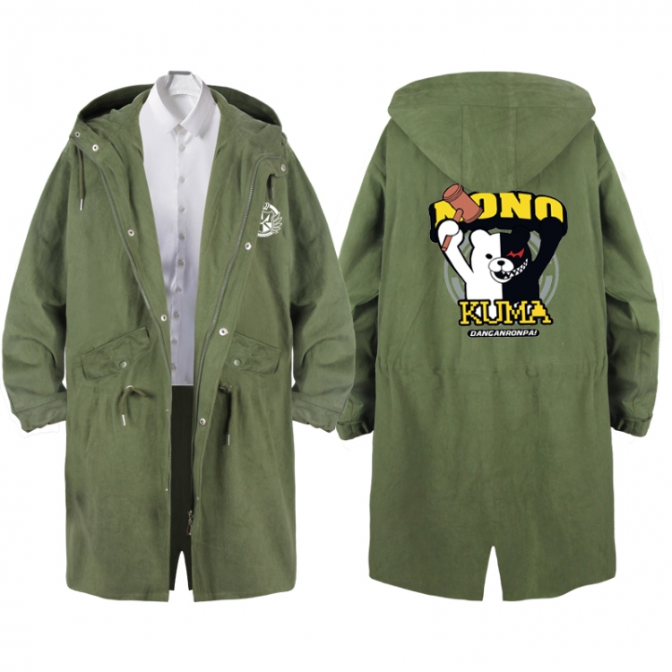  Dangan-Ronpa Anime Peripheral Hooded Long Windbreaker Jacket from S to 3XL